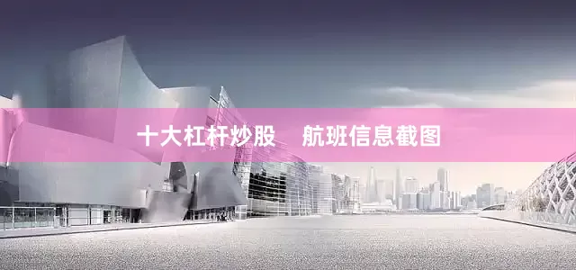 十大杠杆炒股    航班信息截图