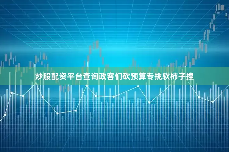 炒股配资平台查询政客们砍预算专挑软柿子捏